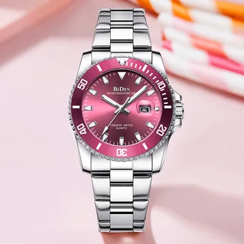 Nieuwe Fashion Horloge Vrouwen Roestvrij Stalen Horloge Quartz Crystal Agenda Dual Time Dames Gaven Dagelijkse Casual Kleding Accessoires