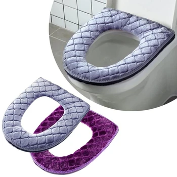Nieuwe Wc Deksel Pluche Wc Deksel Thuis Waterdichte Universele Model Toilet Ring Wasbare Rits Badkamer Mat Wc-Bril 2023