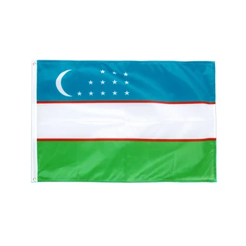 Nlbflag 90x150cm UZB Republiek Oezbekistan Vlag