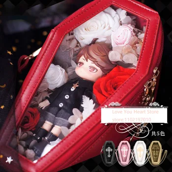 OB11 BJD Doll Kist Transparante Mini Bag Gotische Banpaia Vampier Kist Meisje Opslag Doos schoudertas Vampier Kist opbergkist