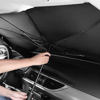 Opvouwbare Auto Parasol Shades zonnescherm voor Voorruit Cover van UV-Bescherming aan de Warmte-Isolatie Auto-Interieur Raam Parasol