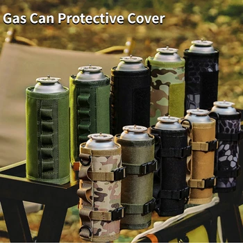 Outdoor Camping Gas Kan Beschermkap Outdoor Tactische Brandstof Cilinder Mouw Camping Anti-Val Gas Kunnen Tanken Beschermende Dekking