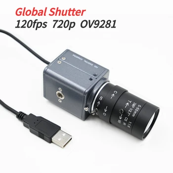 OV9281 Global Shutter 120 fps High Speed Mini-Doos-USB-Camera-720p Monochrome Webcam Met 5-50mm 2.8-12 mm Varifocal Lens-1280 x 720