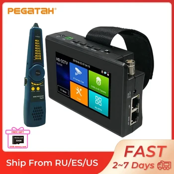 PEGATAH 4inch Pols touchscreen CCTV-Tester voor de IP-Camera Tester H. 265 IPC Tester met POE-Uitgang voor CCTV Camera Tester