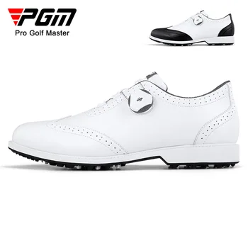 PGM heren Schoenen van het Golf-Knop Schoenveters Anti-side Slip Waterdichte Mannen sportschoenen Sneakers XZ206
