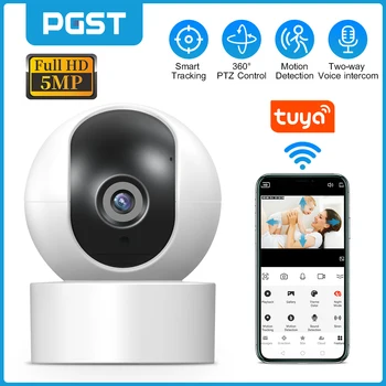 PGST IP-Camera met 1080P binnen de Menselijke Detectie Night Vision Wifi Camera babyfoon Pet Camera voor de huis Beveiliging Systeem PG107