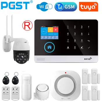PGST PG103 Alarm Systeem 2G voor Thuis Inbraak Beveiliging 433MHz WiFi-GSM Alarm Draadloos Tuya Smart House App Control