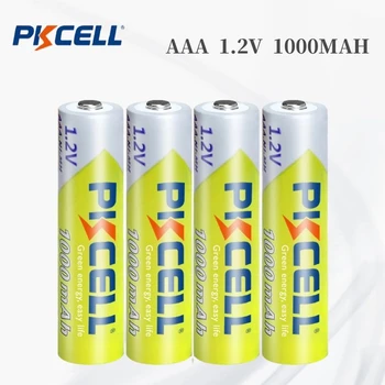 PKCELL 2/4 stuks AAA Batterij 1.2 V Ni-MH AAA 1000MAH Oplaadbare Batterijen 3A AAA batterij zaklamp