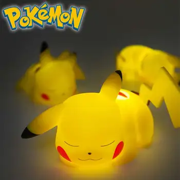 Pokemon Pikachu Nacht Licht kinderkamer Bedside Lamp Schattige Dieren Slaapkamer Decoraties Gloeiende Speelgoed verjaardagscadeau