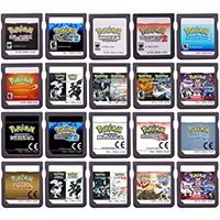 Pokemon Serie DS Game Cartridge Video Game Console Kaart HeartGold SoulSilver Zwart Witte Pearl Diamond Platinum voor NDS/3DS/2DS