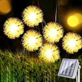 Puffer Bal 100 Led Solar String Lichten Buiten de Fee van het Licht 8 Modi Waterdichte Zonne Aangedreven Patio Licht voor de Garden Party Decor