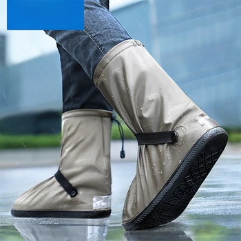 Regen Schoen Cover Groothandel In Pvc Outdoor Travel Hoge Buis Regen Waterdichte Anti-Slip Schoen Cover Silicone Regen Boot Cover