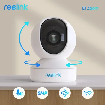 Reolink E1-Serie 5MP WiFi IP Camera 2,4 G/5G Draadloze Binnen-Baby Monitor PT Zoom Security Cam 2-way Audio Surveillance Camera ' s