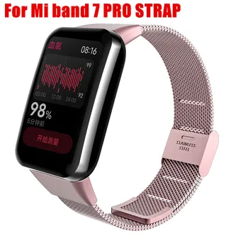 Riem voor de Xiaomi Mi Band 7 Pro Pols Metalen Armband Schroefvrije Roestvrij Staal voor Mi Band 7 Pro Band Polsbandjes Pulseira