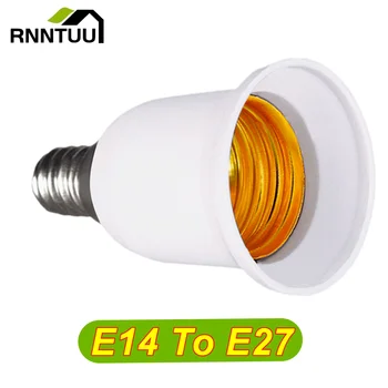 RnnTuu LED Lamp Adapter E14 naar E27 lamphouder Converter Socket Lamp Base Houder Adapter Plug Led Licht Gebruik