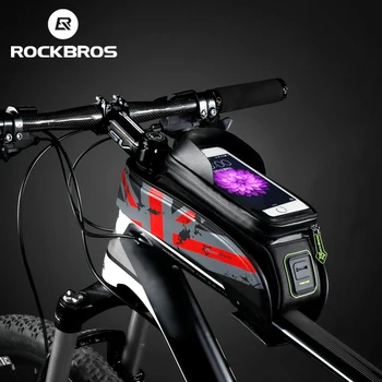 ROCKBROS Fiets Frame voorop de Buis Waterdichte fietstas Touch Screen Fiets Zadel Pakket Voor 5.8 /6 in de Telefoon van de Cel Fiets Accessoires