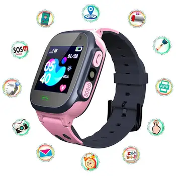 S1 Kids Slimme Horloge Telefoon-Smartwatch Voor Kinderen SOS Foto Waterdichte Camera LBS Locatie Tracker Gave Stem Smartwatch