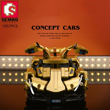 SEMBO 1057PCS RC Super Auto Afstandsbediening Race-Auto bouwstenen App-Controlled Hyper Auto sportwagen Bakstenen DIY Geschenken Speelgoed