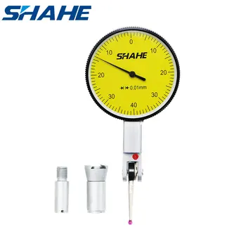 Shahe Precisie-Instrumenten 0-0.8 mm 0,01 mm Metrisch Dial Test Indicator Met Rode Juweel Gegeven Meten meetklok