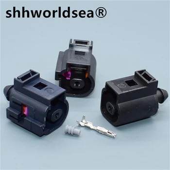 shhworldsea 1set 1,5 mm 1p voor Audi VW Jetta Golf Passat Olie Druk Sensor Connector Plug Hoorn Connector 1J0 973 701 1J0973701