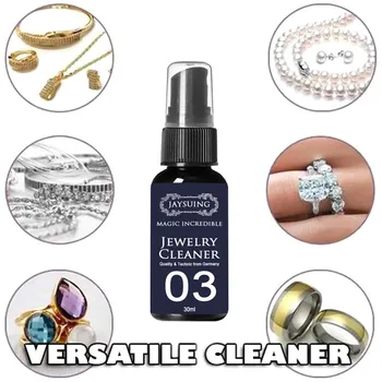 Sieraden Diamant Cleaner Universele Anti-Zwart Zilver Goud Gem Polijsten Oplossing Cleaning Spray Niet-Giftige Langdurige Glans