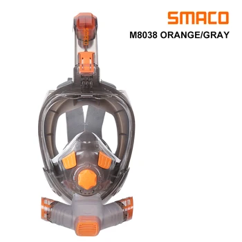 SMACO Zwemmen/Onderwater Masker, Snorkel Vol Gezicht weids Uitzicht Opvouwbare Anti Mist Duiken Masker Voor het Zwemmen voor Volwassenen de Jeugd Snorkelen