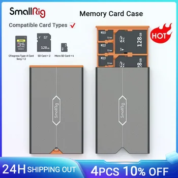 SmallRig Memory Card Case voor Sony CFexpress Type-Kaarten en SD Kaarten, Micro SD-Kaarten voor Actie-Camera ' s Drones Camera Rig -4107