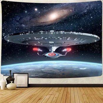 Star Trek Muur Opknoping Wandtapijten Schip Decoratie-Cadeau Souvernier Kunst aan de Muur, voor Slaapkamer, Woonkamer Dropshipping