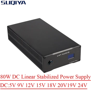 SUQIYA-LHY AUDIO-80W DC Lineair Regelbare Voeding Audio-80VA Lineaire VOEDING 15V DC 9V 19V 20V 24V Voor HDD NAS Router MAC PCHiFi