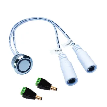 Touch Sensor Schakelaar LED Dimmer 12V-24V Verzonken Volledige Boday Knop Traploos Dimbaar-Controller Voor LED Strip Bed Kast Kast