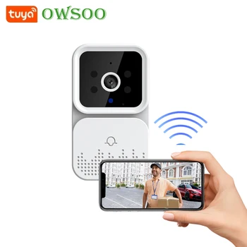 Tuya Smart Video Deurbel Draadloze HD-Camera PIR bewegingsdetectie IR Alarm Security Deur Bell Wi-Fi-Intercom voor Thuis Appartement