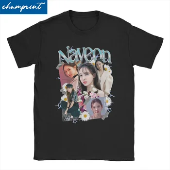 Twee keer Nayeon T-Shirt Mannen Vrouwen 100% Katoen Mode voor mannen T-Shirts Crewneck Kpop koreaanse t-Shirts Korte Mouw Kleding Bedrukt