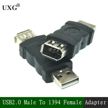 USB 2.0 A Male-naar-Firewire IEEE 1394 6P Vrouwelijke Adapter Converter-Connector F/M
