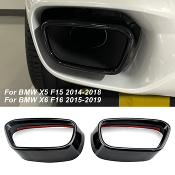 Voor BMW X5 F15 X6 F16 2014-18 Auto Styling Staart Uitlaat Uitlaat Uitgang Cover Trim Accessoires voor het Exterieur（voor M Sport-Versie)