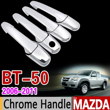 voor de MAZDA BT-50 2006-2011 Chroom Handvat Deksel Trim Set BT50 BT 50 2007 2008 2009 2010 Nooit Roesten Auto-Accessoires, Auto Styling