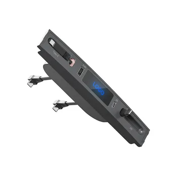 Voor de Tesla Model 3 Y-Dock 27W PD Type C Hub Snelle Lader van USB LED Shunt Hub Extension Center Console Smart Sensor-2023