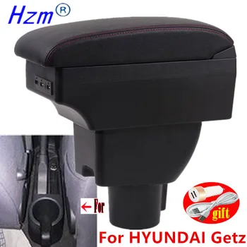Voor HYUNDAI Getz Armsteun Voor Hyundai Getz Auto bergvak tussen de voorstoelen, Retrofit delen gewijd Center Storage box van auto-accessoires, USB-LED