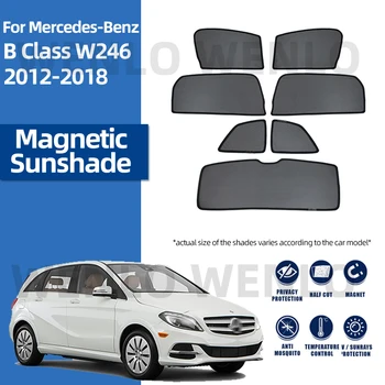 Voor Mercedes-Benz B-Klasse W246 2012-2018 Magnetische Zonneklep Auto Schild Venster Zonnescherm Voorruit Gordijn Baby Dekking Van Mesh