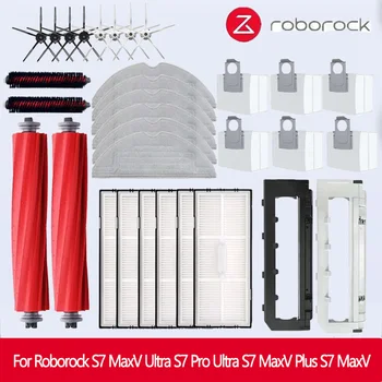 Voor Roborock S7 Max Ultra S7 pro ultra Accessoires S7 Max Plus Belangrijkste zijborstel Mop Hepa-Filter stofzak Robot Stofzuiger