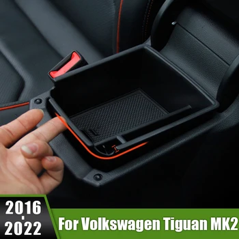 Voor Volkswagen Tiguan MK2 2016 2017 2018 2019 2020 2021 2022 centrale Armsteun Verborgen Opslag Box Container Handschoen Organisator Geval