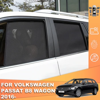 Voor Volkswagen VW PASSAT B8 Variant 2015-2022 Magnetische Auto Zonnescherm Voorruit Gordijn Achterste zijraam van de Schaduw Schild