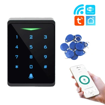 Waterdichte Tuya Wifi Smart Deur Lock toegangscontrole Systeem RFID-Standalone Access Controller Toetsenbord