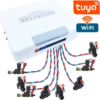 Wifi Tuya Automatische Smart Home Programmeerbare Drip Tuinbesproeiing Irrigatie Timer Systeem Controller Programmeur Klep Kas
