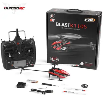 Wltoys XK K110S 6CH 3D-6G Systeem Één Peddel Brushless RC Helikopter Vliegtuig Drone