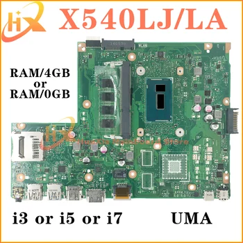 X540L Moederbord ASUS X540LA A540LA F540LA K540LA R540LA X540LJ Laptop Moederbord i3 i5 i7 4e/5e Gen UMA RAM-0GB/4GB