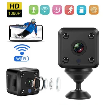 X6 Mini WiFi IP Camera-HD 1080P Draadloze Bewaking Micro Cam Night Vision Smart Home Sport Monitor Ingebouwde Batterij