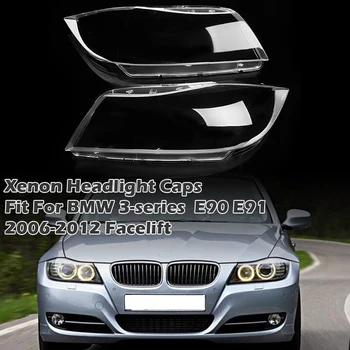 Xenon Koplamp Kappen Geschikt Voor BMW 3-serie E90 E91 2006-2012 Facelift ,Lamp Cover Heldere Lens Lampenkap Auto Accessoires