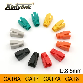 xintylink rj45-caps cat6a cat7 cat8 netwerk rg rj 45 rj-45 ethernet aansluiting van de kabel cat 7 cat7a multicolour laarzen schede bush
