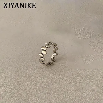 XIYANIKE Unieke Geometrische Manchet Vinger Ringen Voor Vrouwen Meisje Eenvoudige manier Nieuwe Sieraden Dame Cadeau Partij Verjaardag anillos mujer