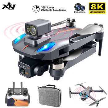 XKJ K911 MAX GPS Drone 4K Professionele Obstakel Vermijden 8K DualHD Camera Brushless Motor Opvouwbare RC Quadcopter Afstand 1200M